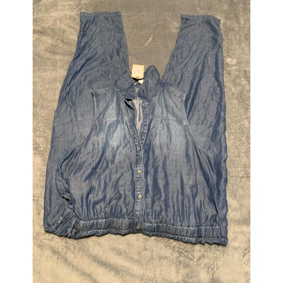 Anthropologie Blue Denim Jumpsuit - Picture 9 of 16